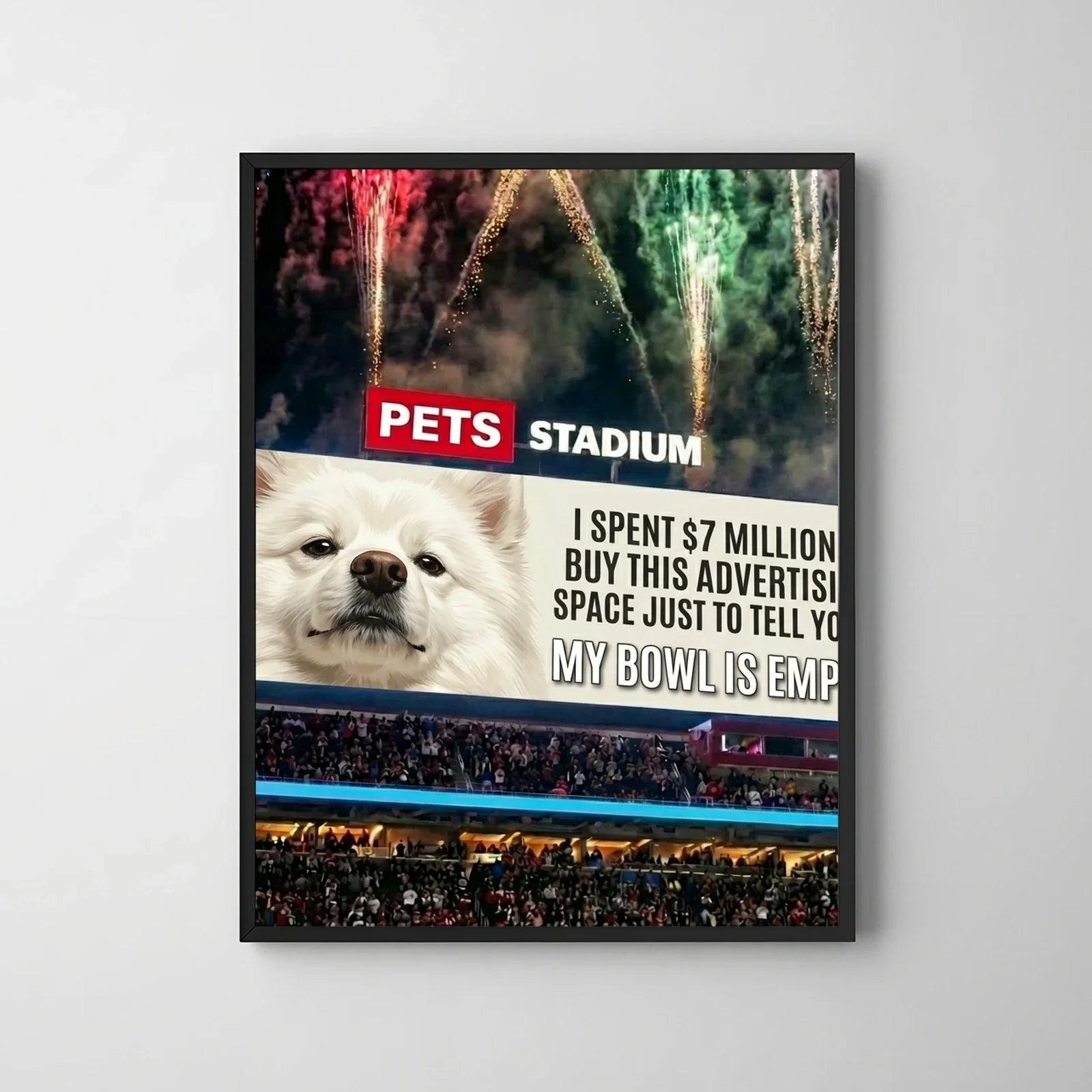 Artzuzu Custom Portrait For Pets - My Bowl is Empty