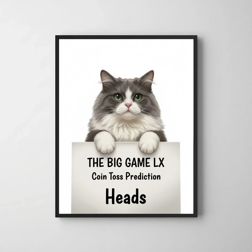 Artzuzu Custom Portrait For Pets - My Coin Toss Prediction