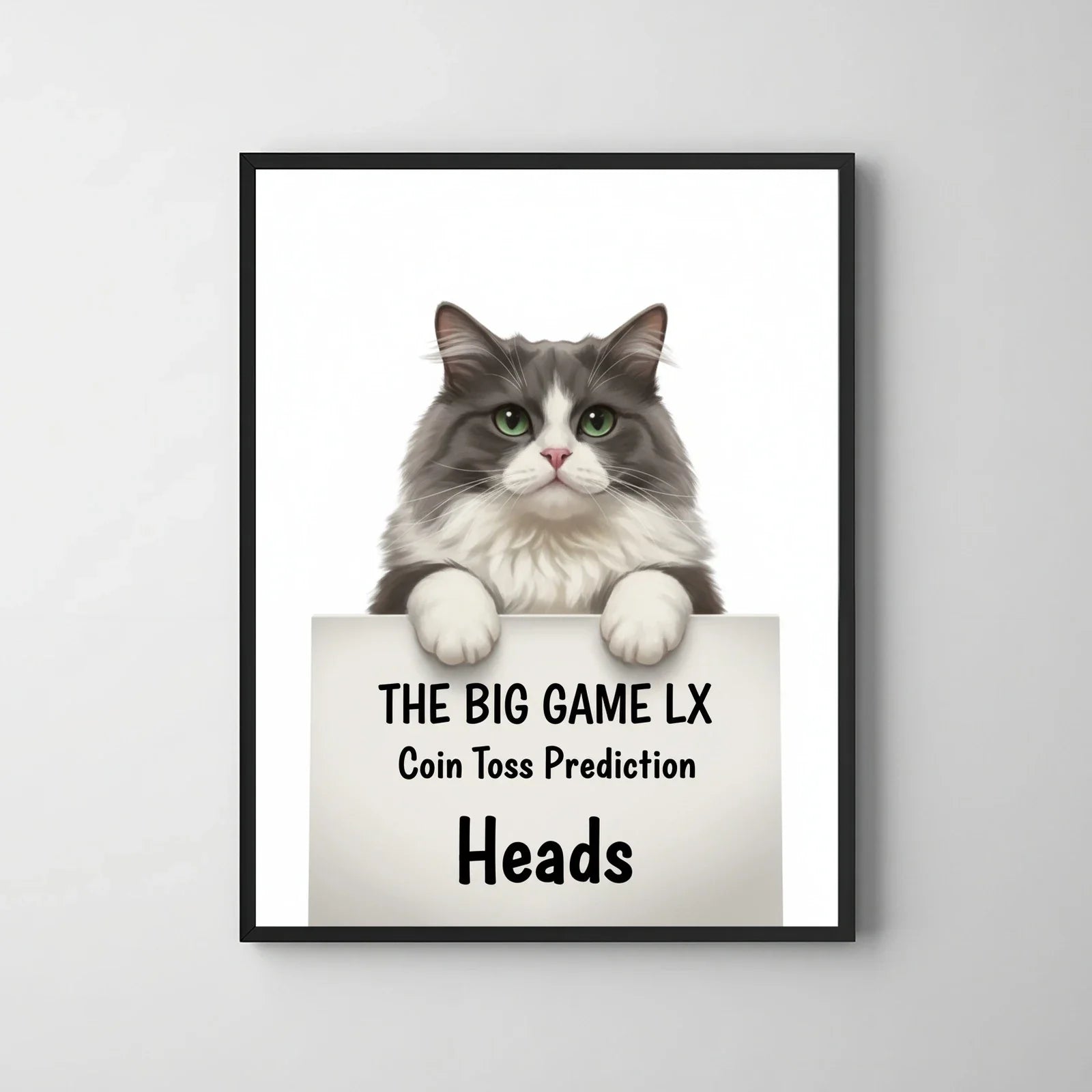 Artzuzu Custom Portrait For Pets - My Coin Toss Prediction