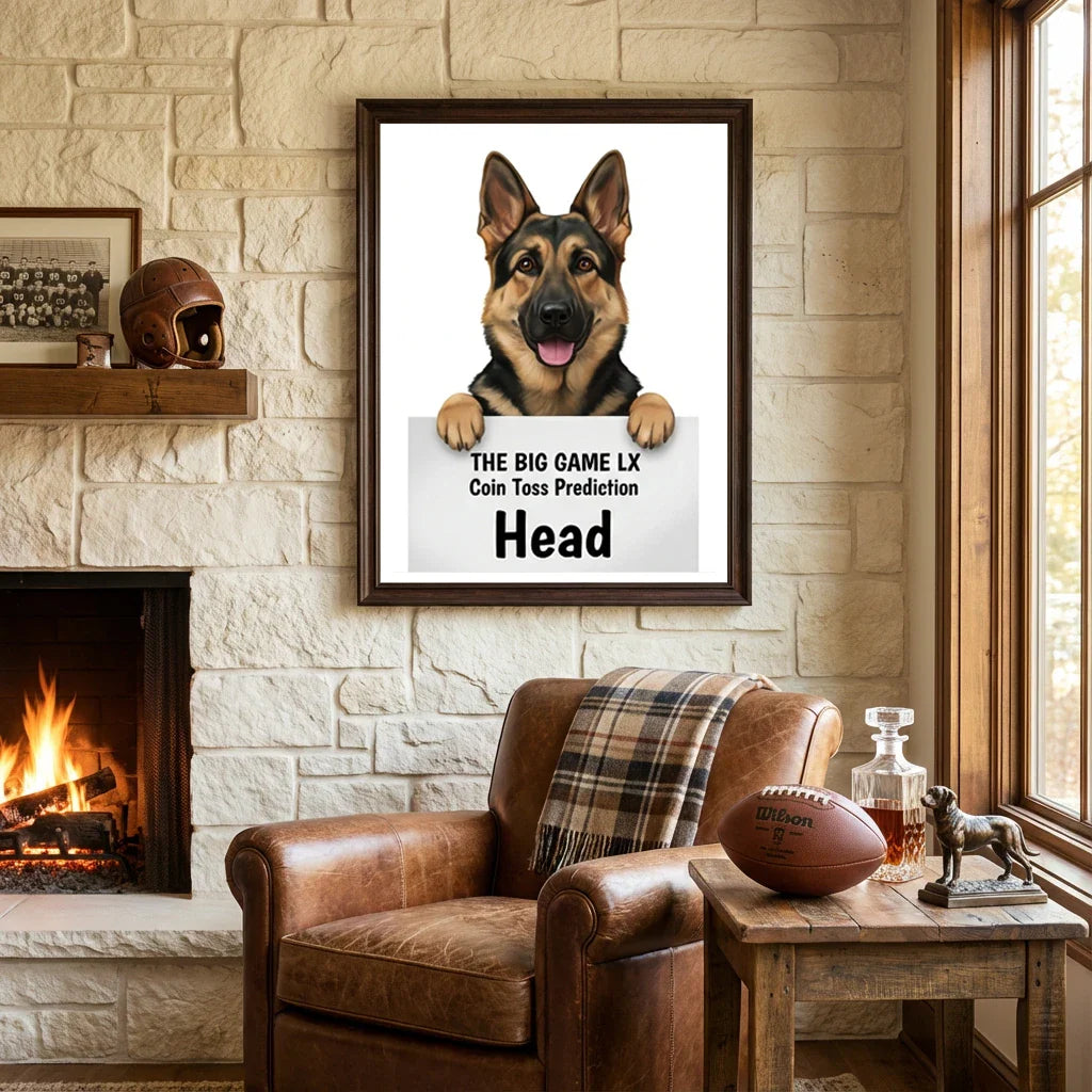 Artzuzu Custom Portrait For Pets - My Coin Toss Prediction