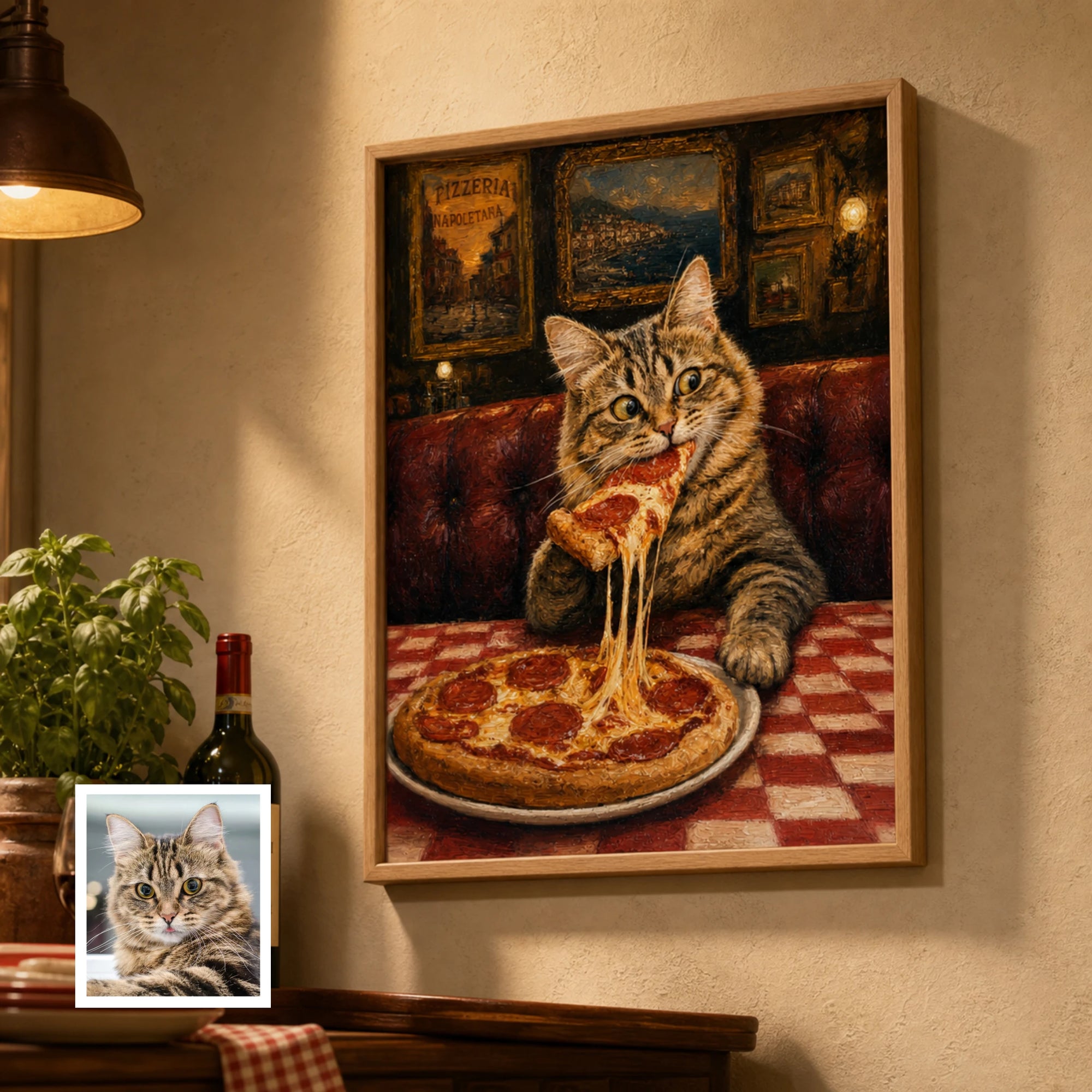 Artzuzu Custom Portrait For Pets - Naughty Foodie