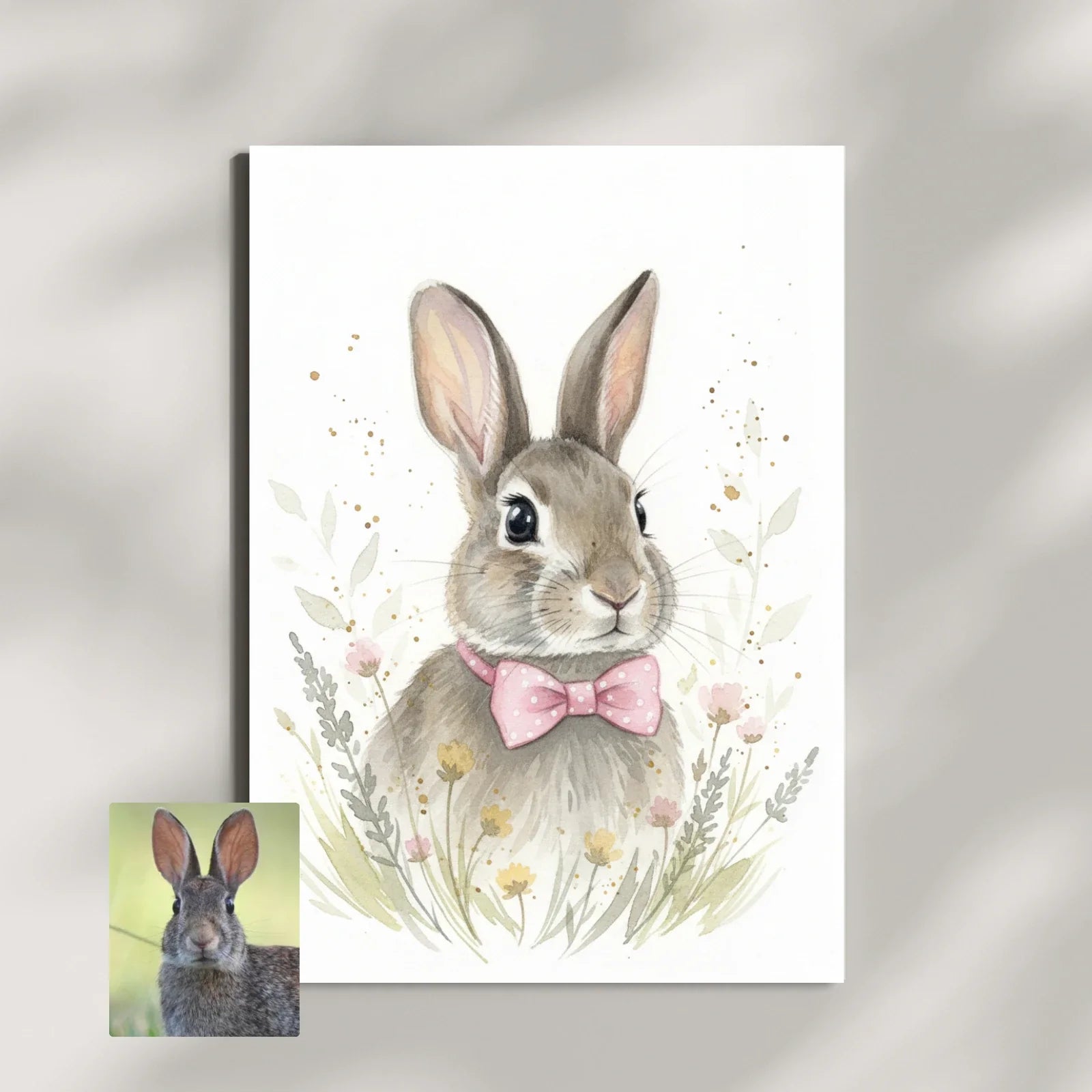 Artzuzu Custom Portrait For Pets - Petal Breeze