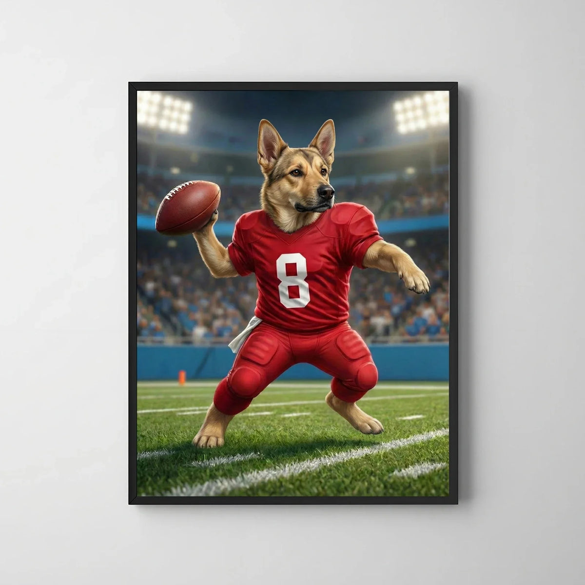Artzuzu Custom Portrait For Pets - QB Pass Ball