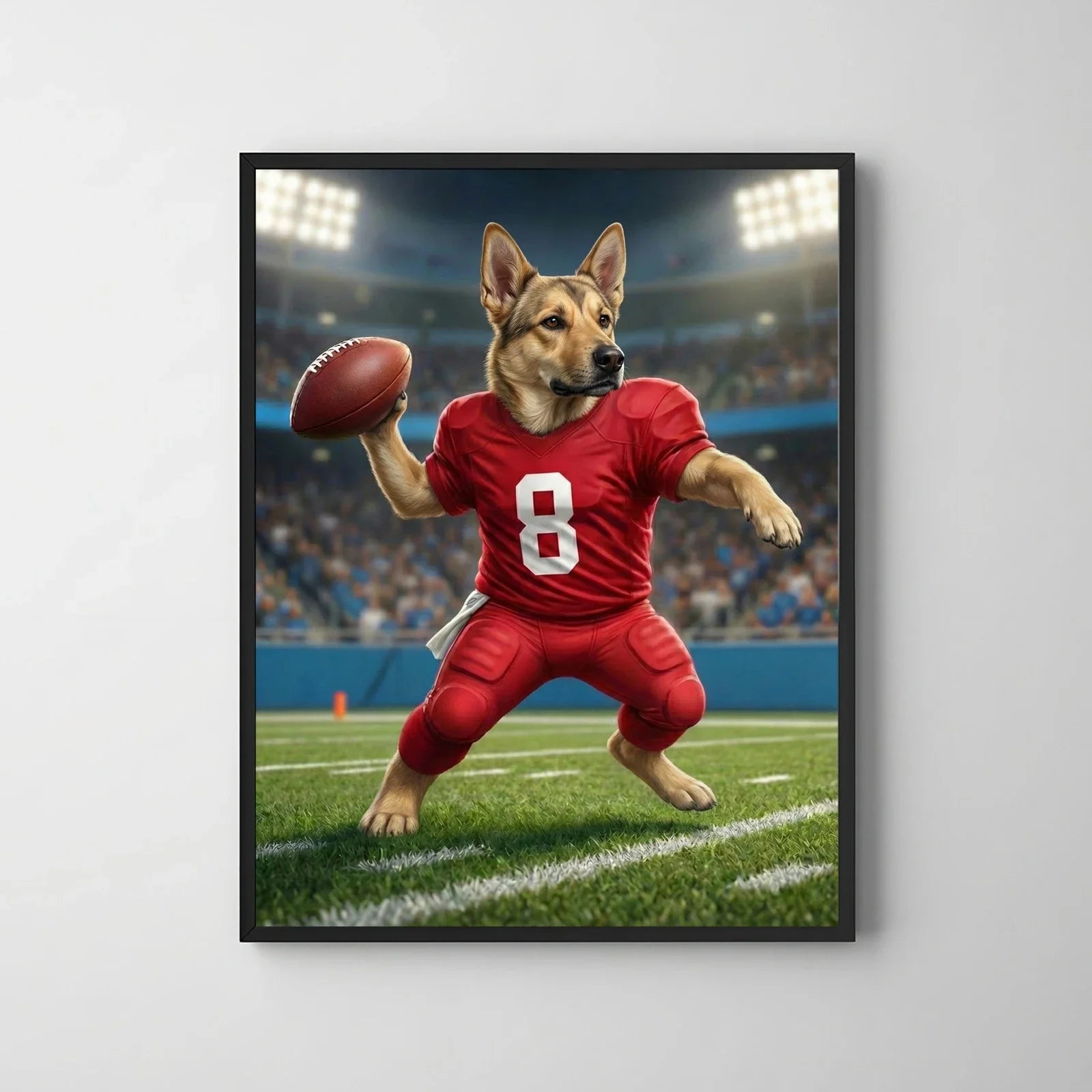 Artzuzu Custom Portrait For Pets - QB Pass Ball