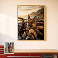 Artzuzu Custom Portrait For Pets - Road Trip