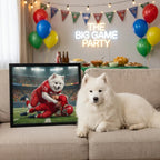 Artzuzu Custom Portrait For Pets - Sack the QB