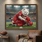 Artzuzu Custom Portrait For Pets - Sack the QB