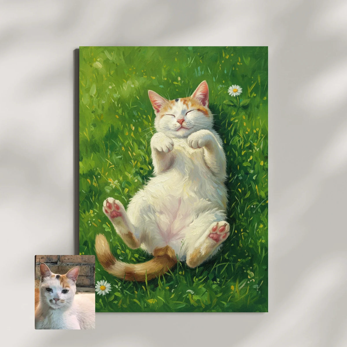 Artzuzu Custom Portrait For Pets - Sunlit Snooze