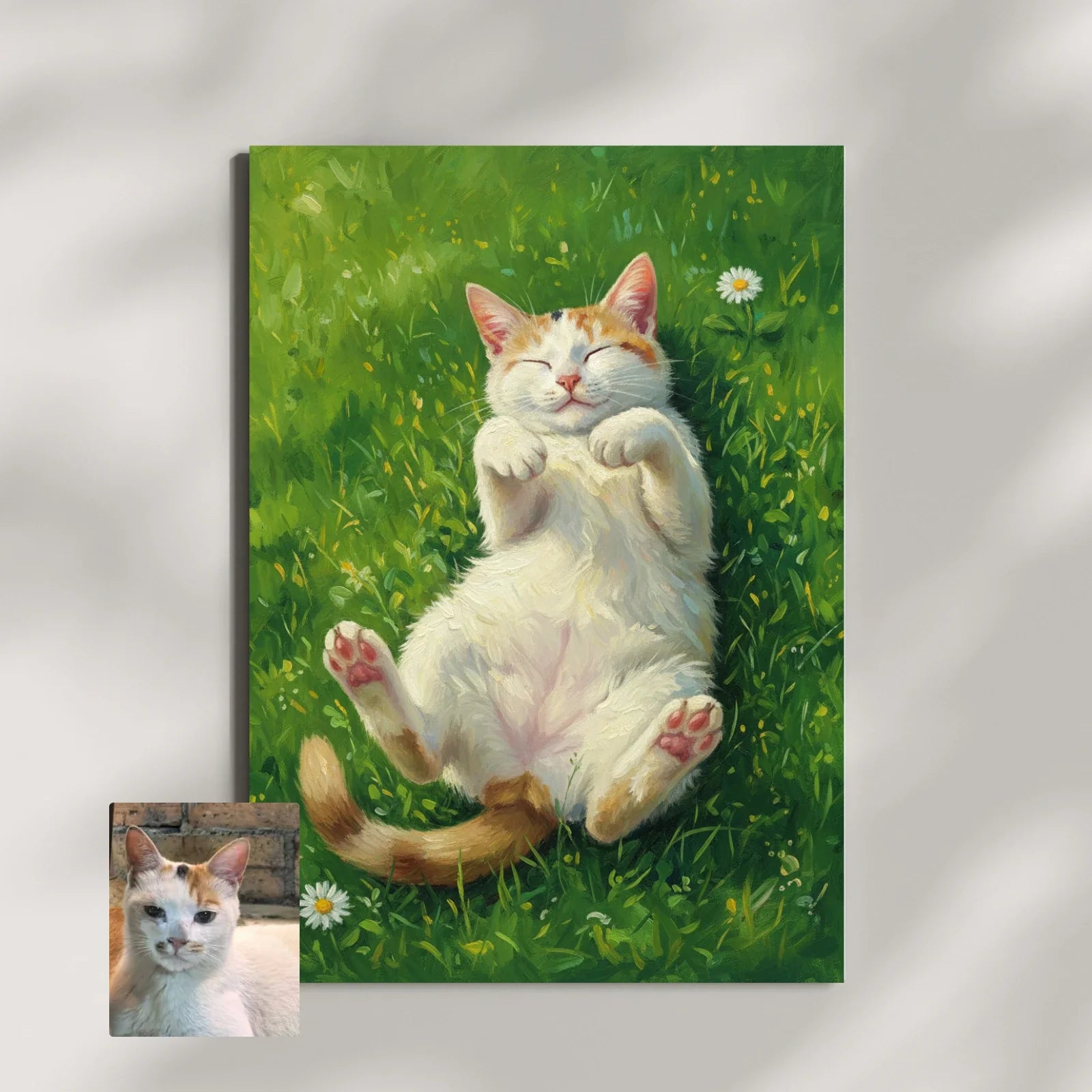 Artzuzu Custom Portrait For Pets - Sunlit Snooze