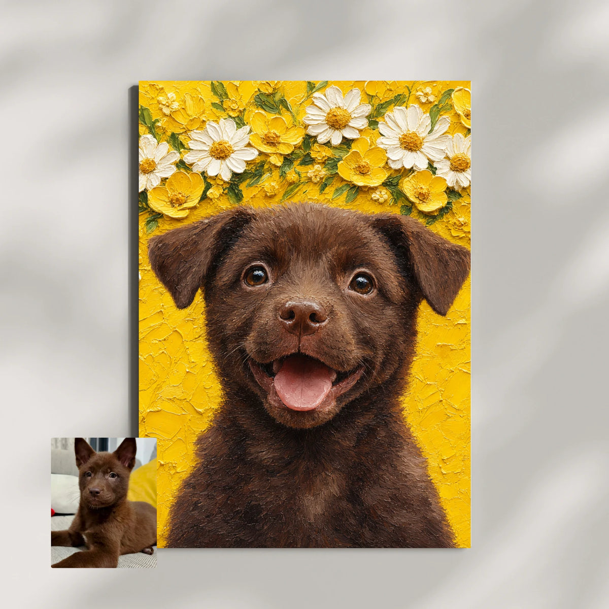 Artzuzu Custom Portrait For Pets - Sunny Bloom