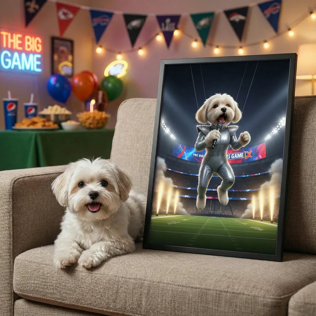 Artzuzu Custom Portrait For Pets - Super Stage Diva