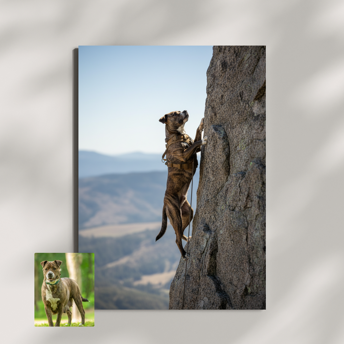 Artzuzu Custom Portrait For Pets - The Climber