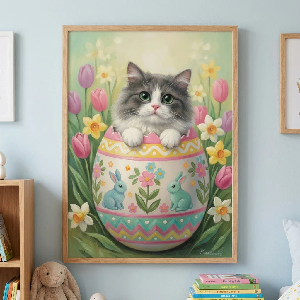 Artzuzu Custom Portrait For Pets - The Easter Bloom