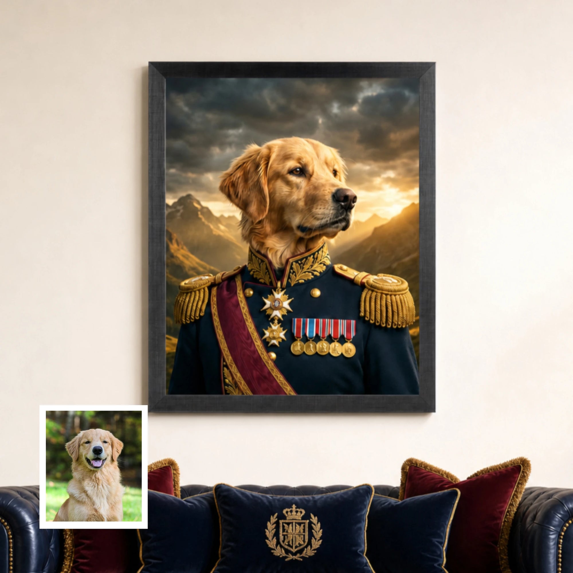 Artzuzu Custom Portrait For Pets - The Marshal