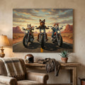 Artzuzu Custom Portrait For Multi Pets - The Motorcycle Riders