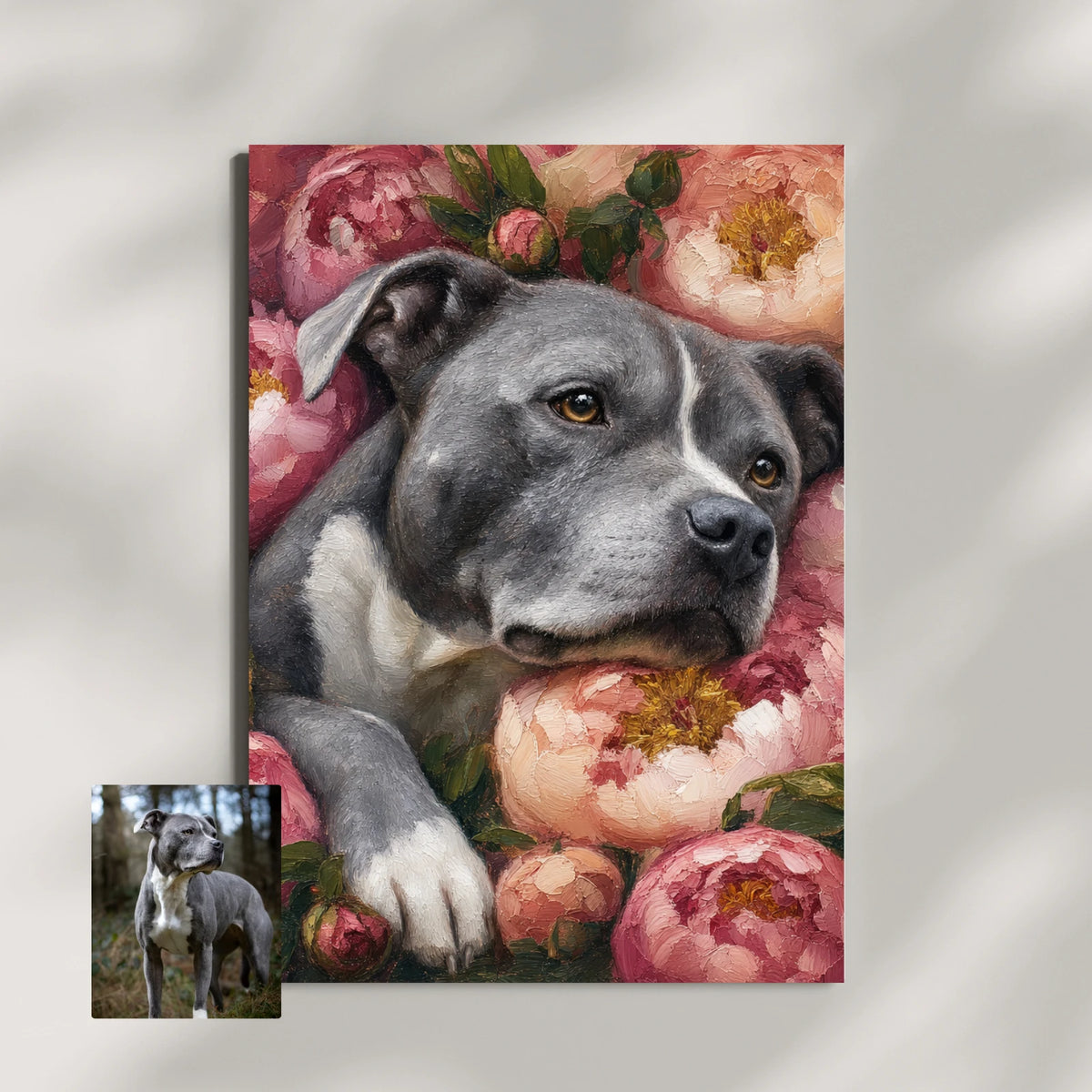 Artzuzu Custom Portrait For Pets - The Peony
