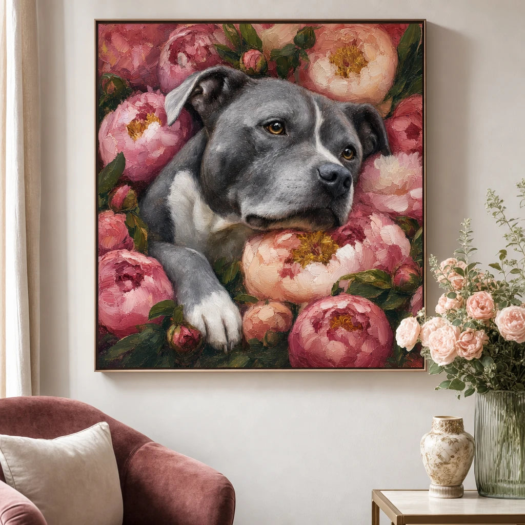 Artzuzu Custom Portrait For Pets - The Peony