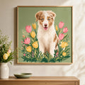 Artzuzu Custom Portrait For Pets - The Tulip Garden