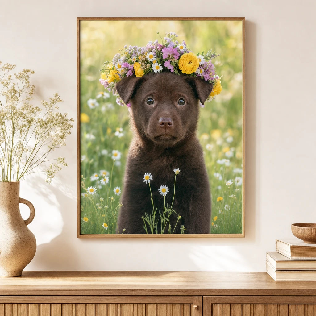 Artzuzu Custom Portrait For Pets - The Wildflower