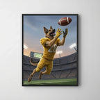 Artzuzu Custom Portrait For Pets - Wide Receiver Jump Catch